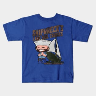 Shipwreck's Land Sail Crusies Kids T-Shirt